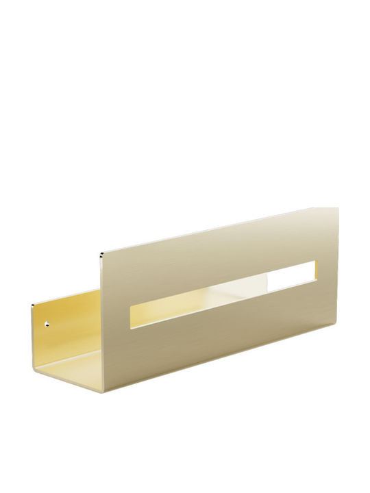 Verdi Wall Mounted Bathroom Shelf Metallic 30x9...