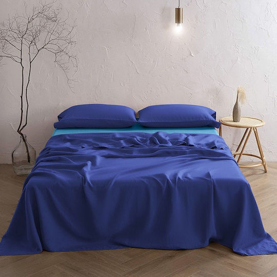 Set Super dublu 4buc 240x270cm Albastru