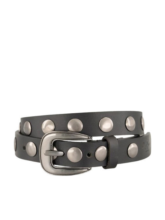 Damen Gürtel Leder Schwarz