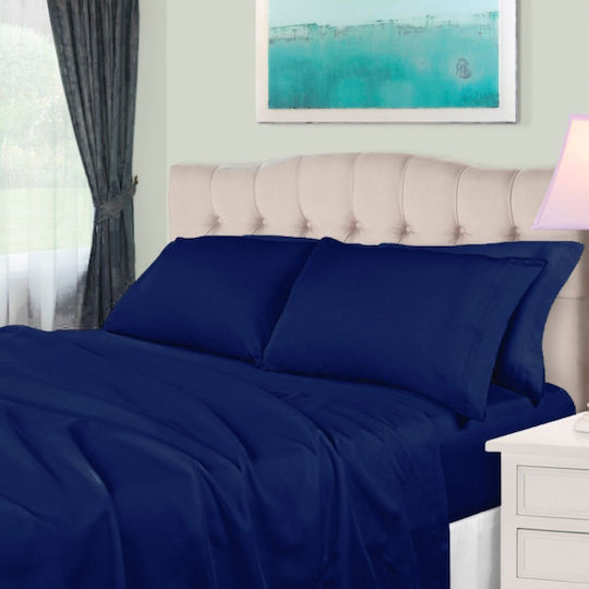 Set Queen 4pcs 240x260cm Blue