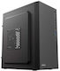 Antec ST10M Gaming Mini-Turm Computergehäuse mit Seitenfenster Schwarz