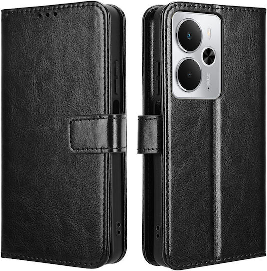 Brieftasche Synthetisches Leder / Kunststoff / Leder Schwarz (Realme 14)