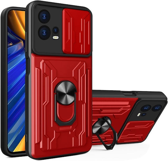 Umschlag Rückseite Metallisch Rot (Motorola Edge 30 Fusion)