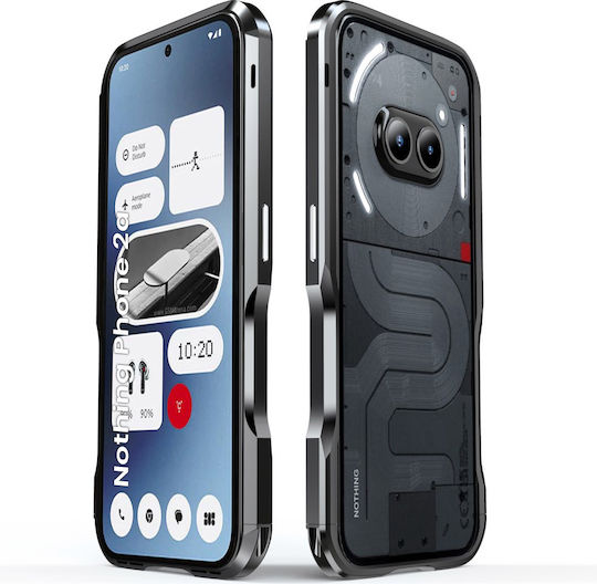 Luphie Stoßstange Metallisch Schwarz (Nothing Phone 2a / 2a Plus)