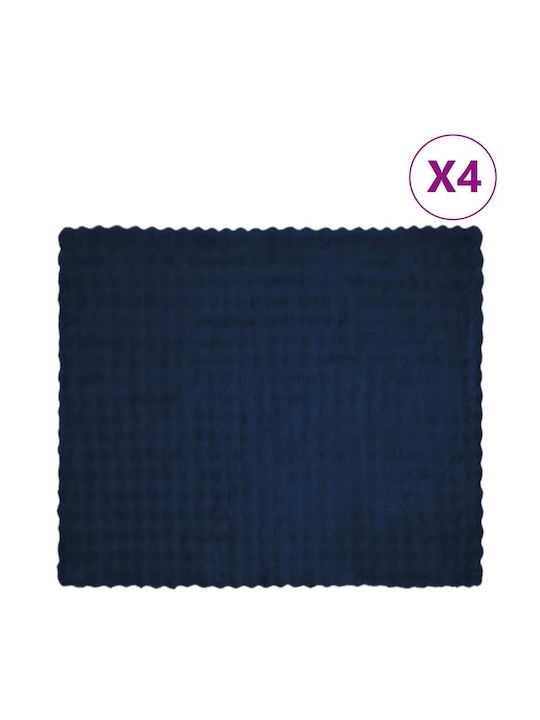 vidaXL Pelzige Decke Übergröße 240x270cm Blau