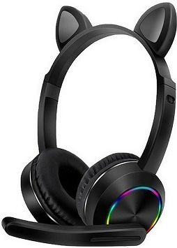 AKZ-020 Wireless / Wired Over Ear Headphones Black