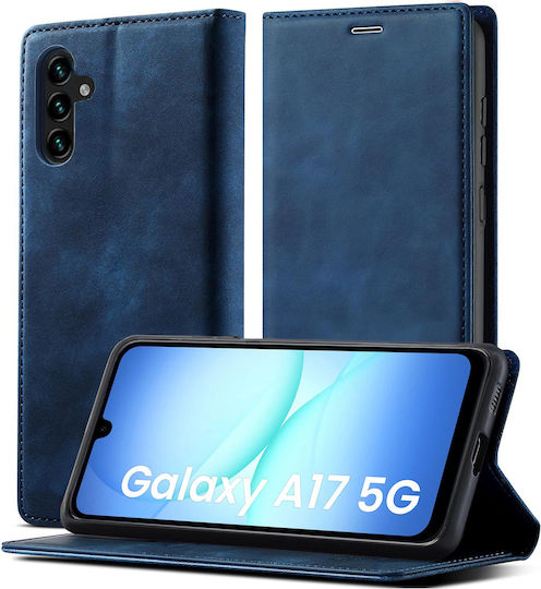 Erbord Back Cover Δερματίνης / Σιλικόνης με Λουράκι Μαγνητικό Μπλε (Galaxy A17)