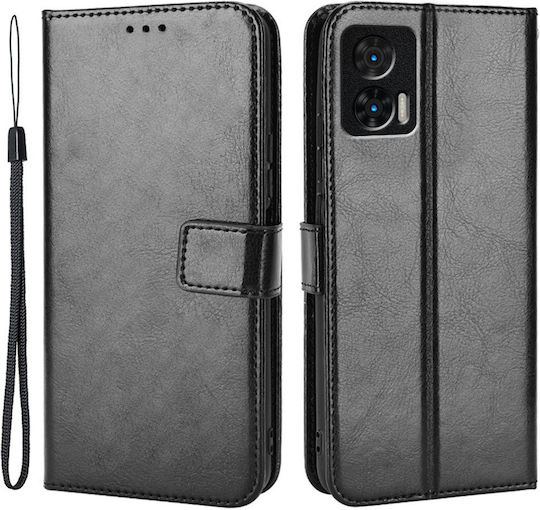 Erbord Wallet Piele / Plastic / Piele artificială Negru (Motorola Edge 30 Neo 5G)