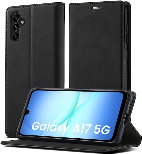Erbord Wallet Δερματίνης / Σιλικόνης Μαύρο (Galaxy A17)