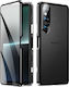 Erbord Magnetic Back Cover Tempered Glass / Plastic Black (Xperia 1 VI)