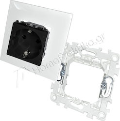 Lineme Single Walled Power Socket Black