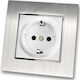 Lineme Single Walled Power Socket White
