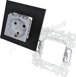 Lineme Single Walled Power Socket Silver