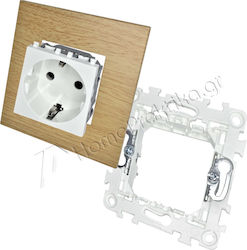 Lineme Single Walled Power Socket White