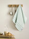 Nima Waffle Towel from 100% Cotton in Green Color 40x60cm