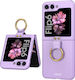 Θήκη Gkk Ring Holder Samsung Galaxy Z Flip7 Fe Z Flip6 Μοβ