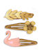 Djeco Set of Kids Hair Clips with Hair Clip Flower 3pcs
