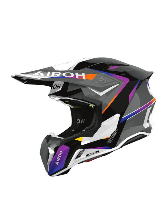 Airoh Twist 3 Hustle Gloss Motorcycle Helmet Mo...