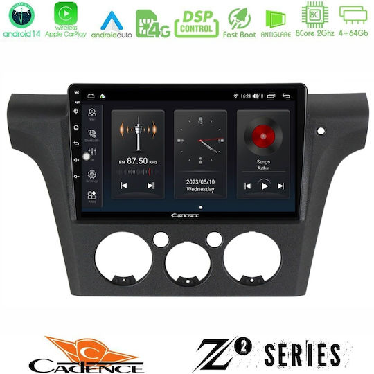 Cadence Auto-Audiosystem für Mitsubishi Outlander 2002 – 2007 (Bluetooth/USB/Eingebautes Wi-Fi / 3G/GPS/Apple CarPlay/Android Auto) mit Touchscreen 10"