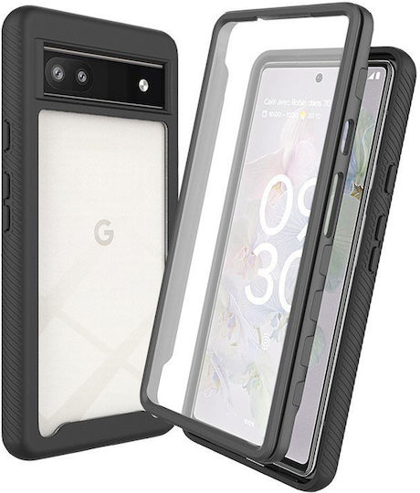 Θήκη Google Pixel 6a Ανθεκτική Κραδασμούς Μεμβράνη Μαύρη