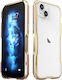 Handyhülle Luphie iPhone 14 Plus Armor Stoßstange Gold