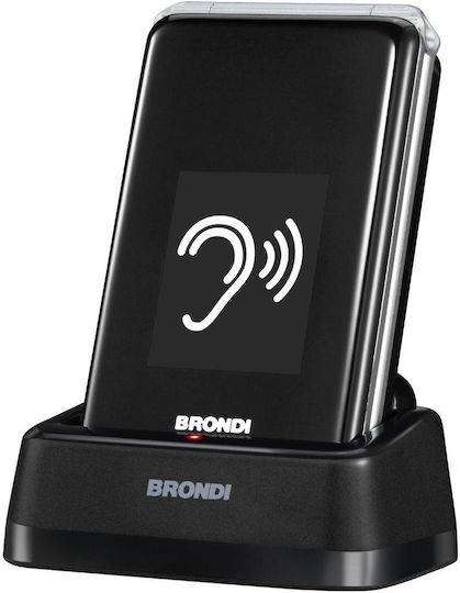 Brondi Amico Super TV Dual-SIM Handy mit Großen Tasten Gray