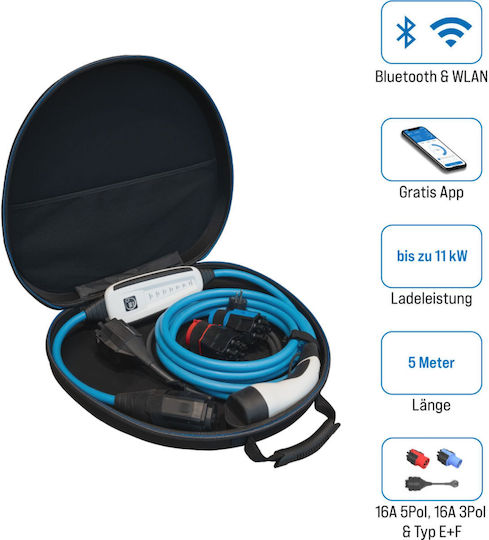 Nrgkick 16A Portable 11kW Charging Station with Built-in Cable Type 2