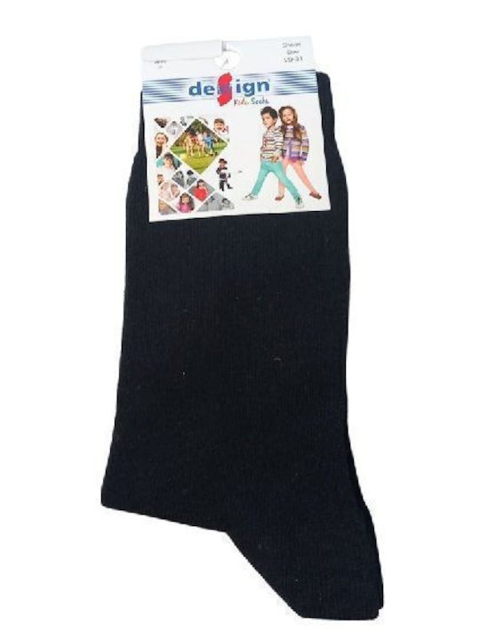 Design Socks Детски чорапи Черен