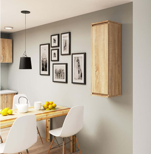 Wand-Kleiderschrank Wohnzimmer aus Spanplatte Sonoma Oak 30x30x99cm