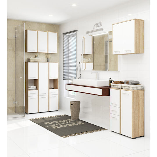 Akord Furniture Factory Coloană de Baie de Pardoseală M30xA30xÎ85cm Sonoma