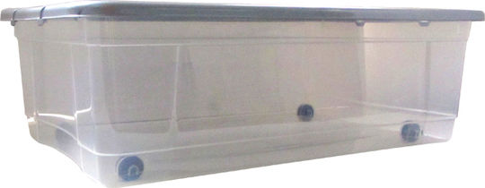 AGC Kunststoff Aufbewahrungsbox mit Räder und Deckel 50lt