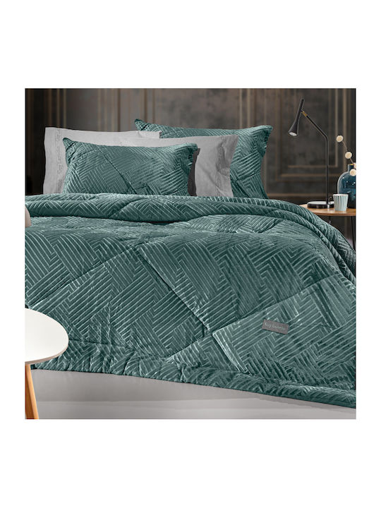 DecoKing Queen bed: polyester, grey white, 200 x 220 cm