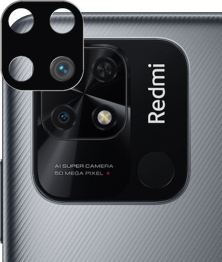 Протектор за камера Закалено стъкло Черен за Xiaomi Redmi 10C