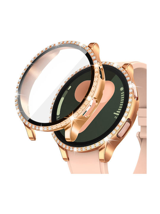 Plastikhülle in Rose Gold Farbe für Samsung Galaxy Watch 7 44mm
