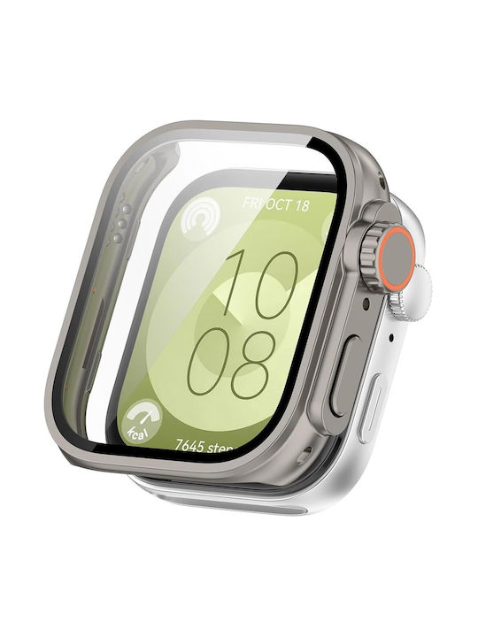 Plastikhülle in Orange Farbe für Huawei Watch Fit 3