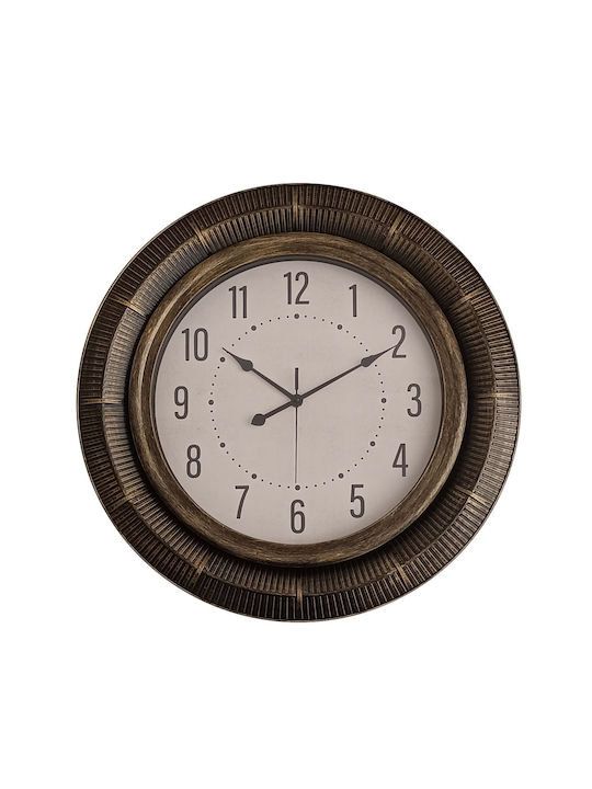 Ankor Antique Wall Clock Plastic Brown Ø45.7cm