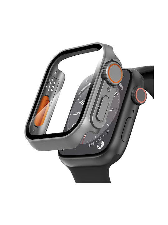 Plastikhülle in Gray Farbe für Apple Watch 4, 5, 6, SE 44MM