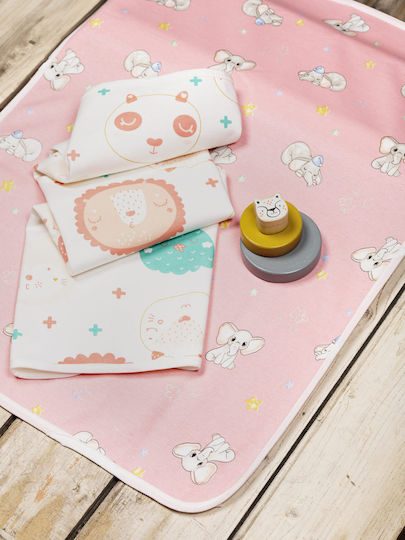 Nima Umărul Burp Cloth Roz 55x55εκ. 2buc