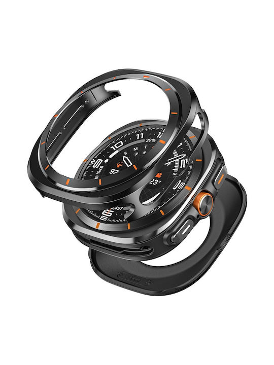 Μεταλλική Θήκη σε Μαύρο χρώμα για Samsung Galaxy Watch Ultra 47mm (2025 / 2024) Μεταλλική Θήκη σε Μαύρο χρώμα για Samsung Galaxy Watch Ultra 47mm (2025 / 2024)