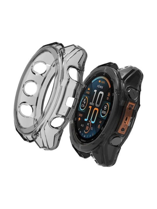 Silicone Case in Black color for Garmin Fenix 8 51mm