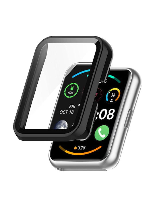 Carcasă de Plastic în culoarea Negru pentru Huawei Watch Fit 2