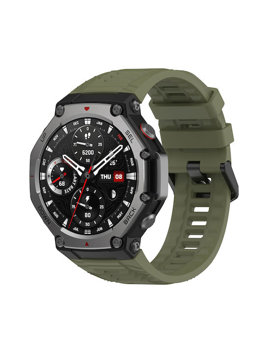 Techsuit Кайшка W067 Amazfit T-Rex 3 Зелена