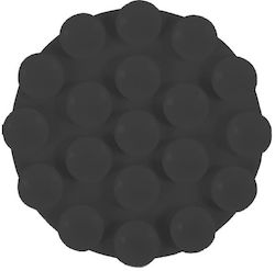Silicone Suction Cup Round Black