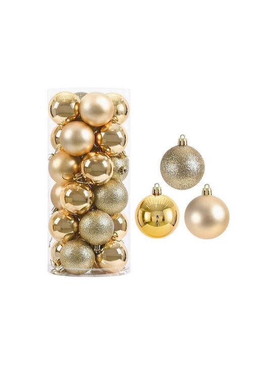 Set of 20 Large Gold Balls 10cm