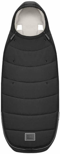 Cybex Platinum Stroller Footmuff Waterproof Sepia Black With Fleece Lining