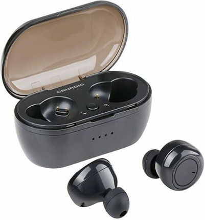 Grundig 26172 In-Ear Bluetooth-Freisprecheinrichtung Kopfhörer mit Ladeetui Schwarz