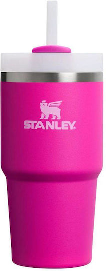 Stanley Quencher H2.0 FlowState Ποτήρι Θερμός Ανοξείδωτο / Πλαστικό BPA Free 600ml Violet Blossom με Καλαμάκι 10-10826-362