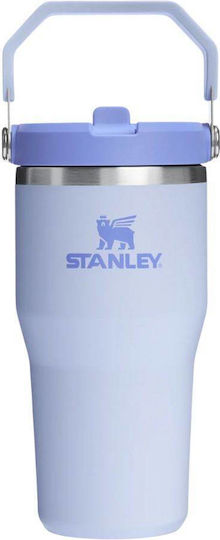 Stanley IceFlow Flip Straw 2.0 Ποτήρι Θερμός BPA Free 600ml Sky Tint με Καλαμάκι