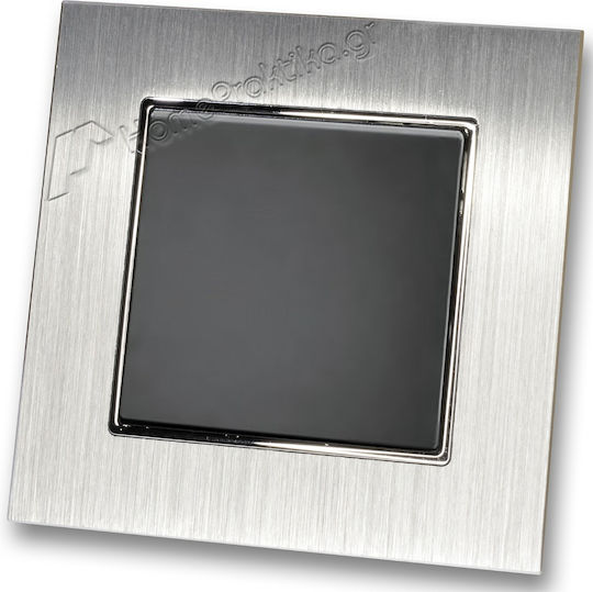Lineme Wall Switch Lighting One-Way with Frame Black