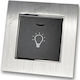 Staircase Push Button H Series Black Led Indica...